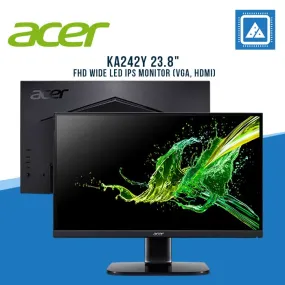 ACER KA242Y 23.8" FHD WIDE LED IPS MONITOR (VGA, HDMI)