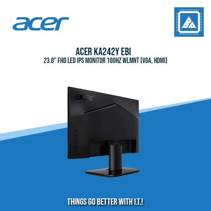 ACER KA242Y EBI 23.8" FHD LED IPS MONITOR 100HZ WLMNT (VGA, HDMI)