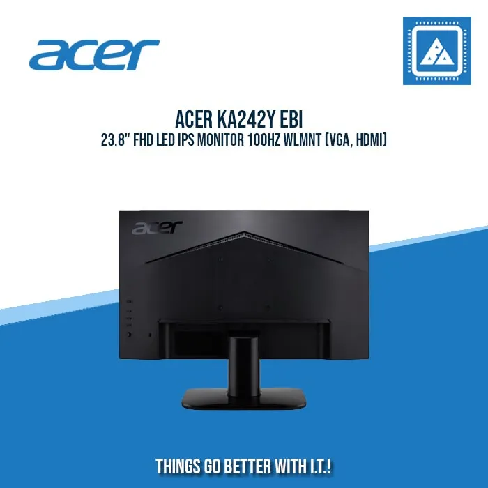 ACER KA242Y EBI 23.8" FHD LED IPS MONITOR 100HZ WLMNT (VGA, HDMI)
