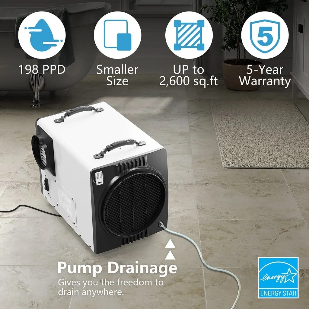 Alorair HDi90 - Duct-Able Version Basement/Crawl Space Dehumidifiers - Sentinel HDi90-Duct Version