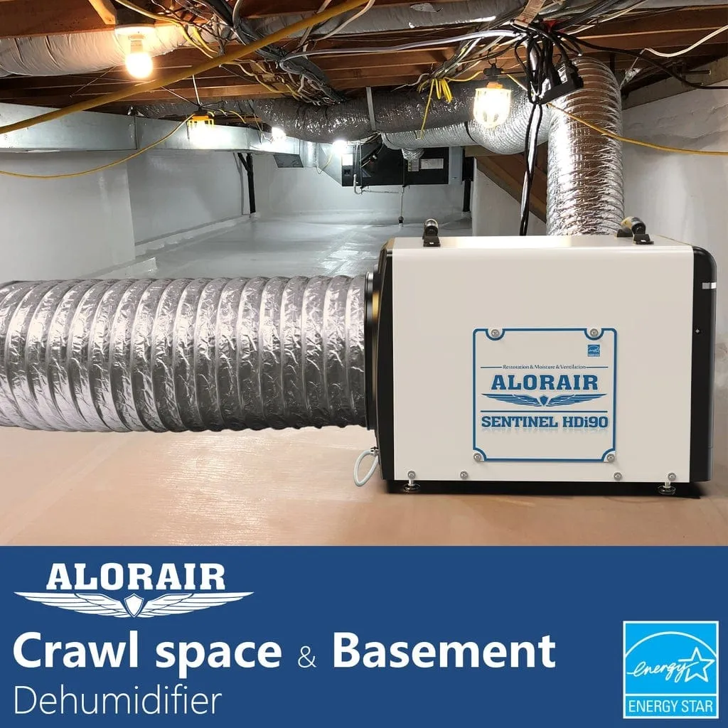 Alorair HDi90 - Duct-Able Version Basement/Crawl Space Dehumidifiers - Sentinel HDi90-Duct Version