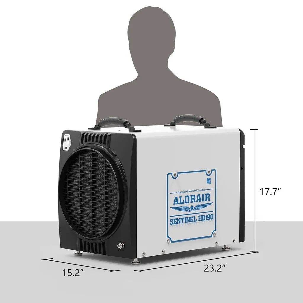 Alorair HDi90 - Duct-Able Version Basement/Crawl Space Dehumidifiers - Sentinel HDi90-Duct Version