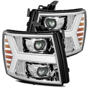 Alpharex  LUXX-Series LED Projector Headlights Chrome For Silverado (2007-2014)