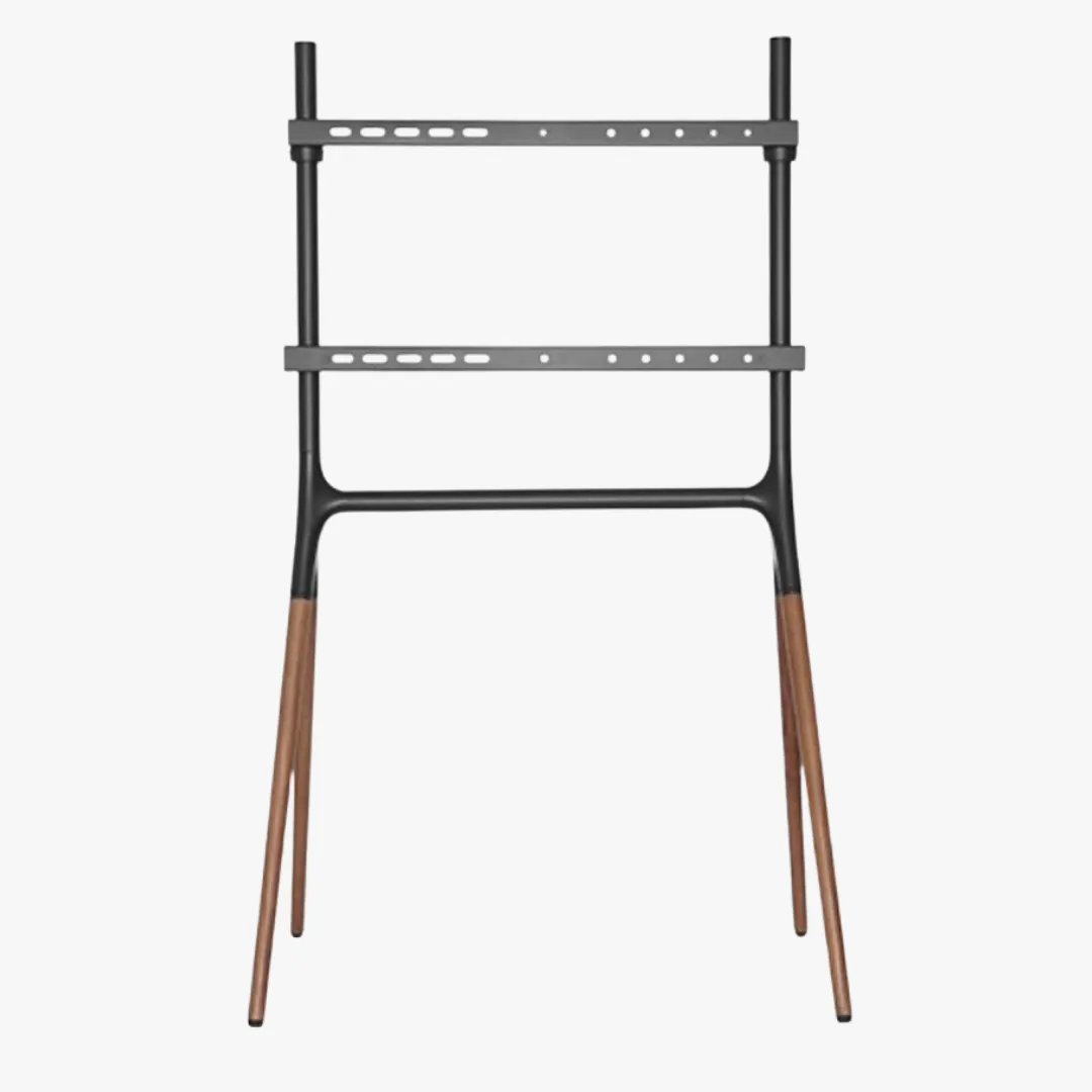 Alterzone Quad TV Floor Stand for 49"-70" TV's, Walnut