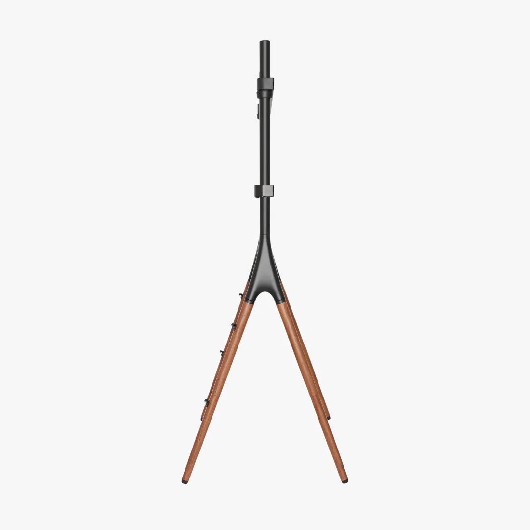 Alterzone Quad TV Floor Stand for 49"-70" TV's, Walnut