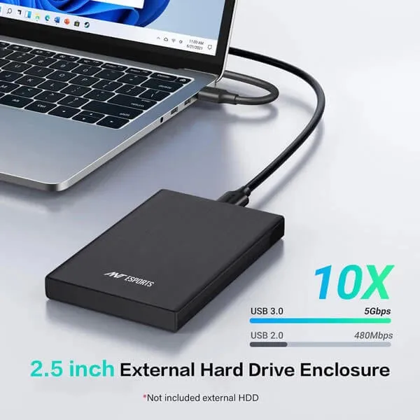 ANT ESPORTS SSD SATA CASING 2.5" AESE205 (2in1) TYPE C USB 3.1