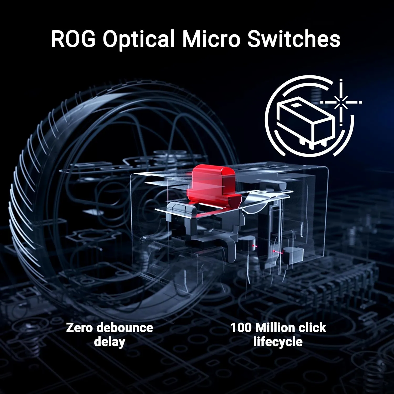 ASUS ROG Keris II Ace 42000dpi 無線電競滑鼠 - Black 黑色