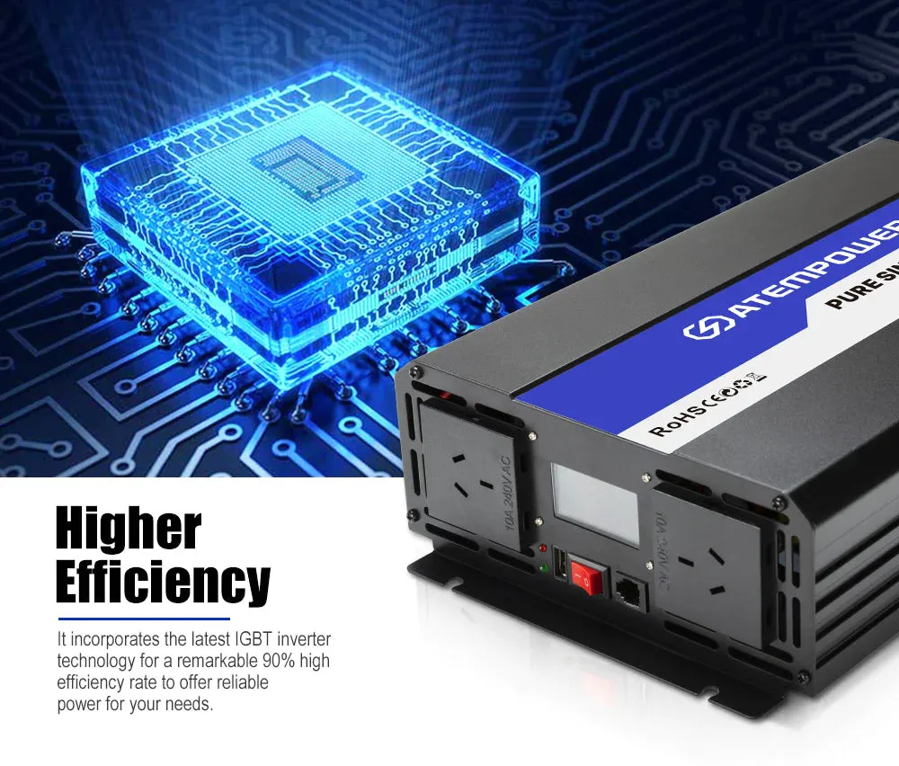 ATEM POWER Pure Sine Wave Inverter 3000W