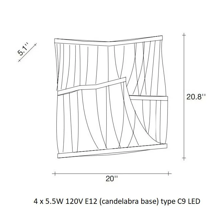 Atlantis 2-Tier Wall Sconce