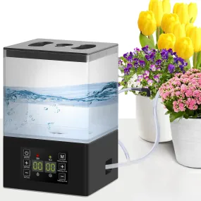 Automatic Watering System for Potted Plants,2 in 1 Automatic Drip Irrigation Kits Indoor 1.3L Tank Plant Watering System for Plants w/Programmable Water Timer,Auto & Manual Watering Mode & LED Display