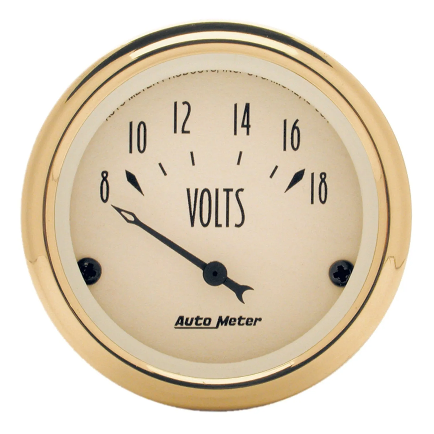 AutoMeter 1592 GAUGE; VOLTMETER; 2 1/16in.; 18V; ELEC; GOLDEN OLDIES