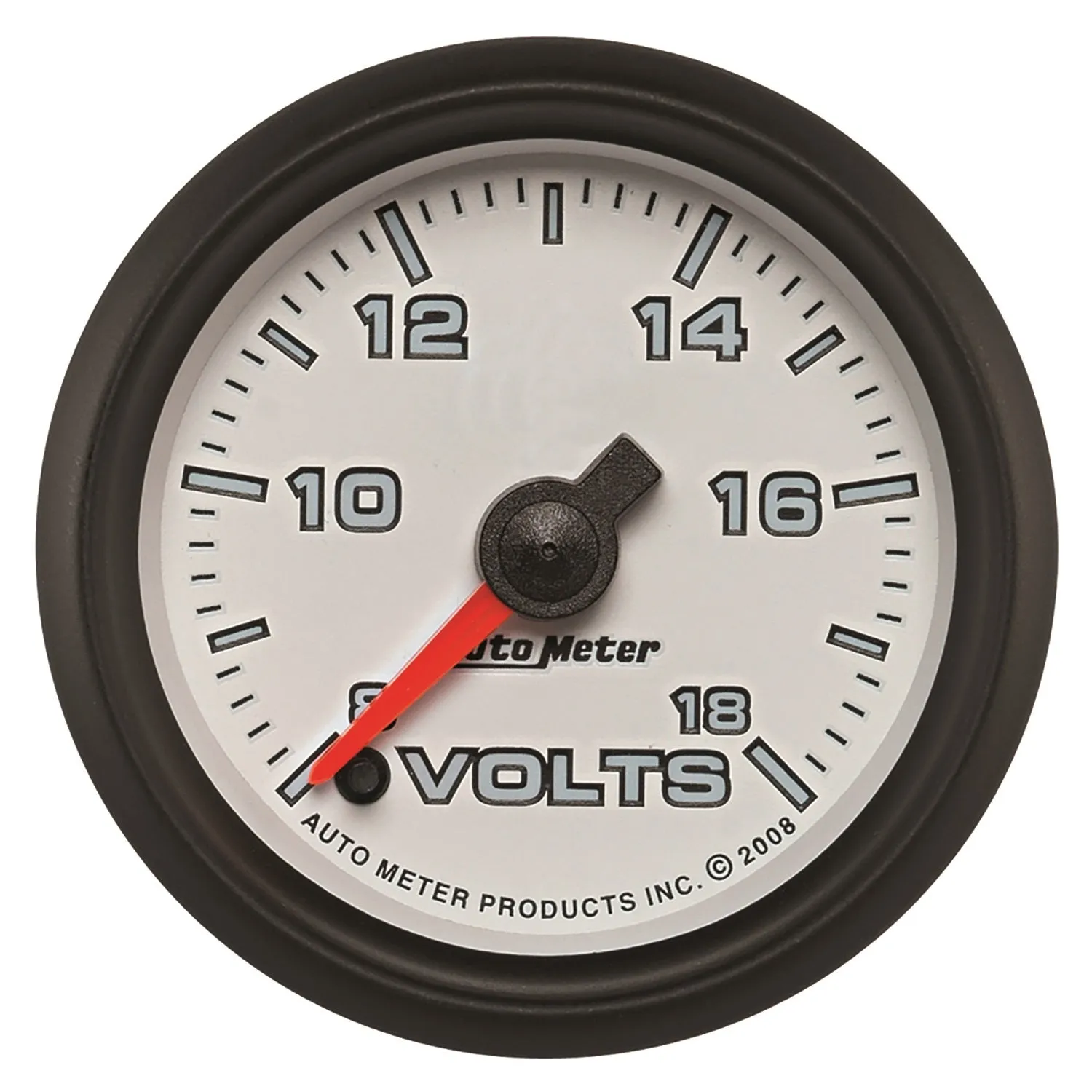 AutoMeter 19592 GAUGE; VOLTMETER; 2 1/16in.; 18V; DIGITAL STEPPER MOTOR; WHITE; PRO-CYCLE
