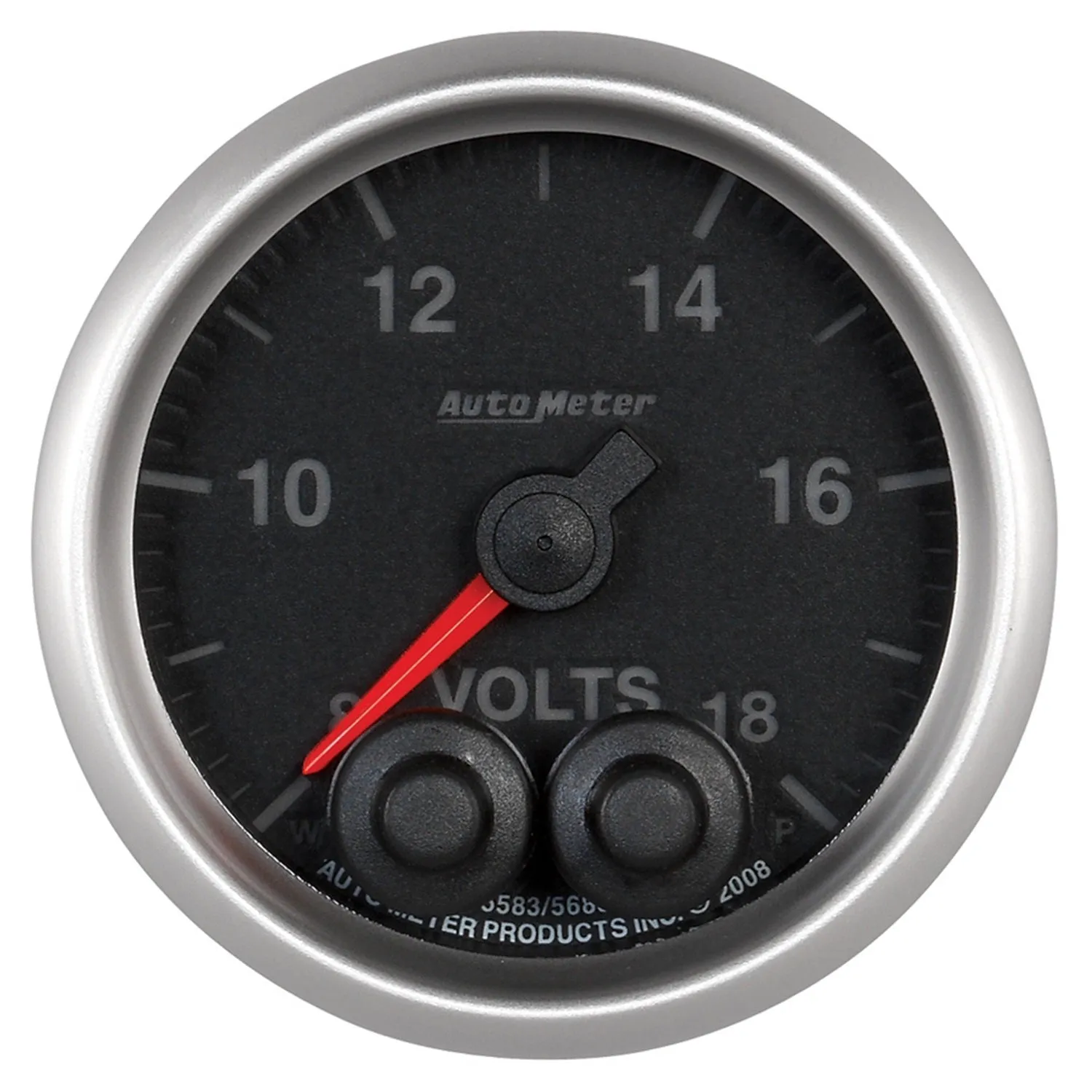 AutoMeter 5683 GAUGE; VOLTMETER; 2 1/16in.; 18V; DIGITAL STEPPER MOTOR W/PEAK/WARN; ELITE