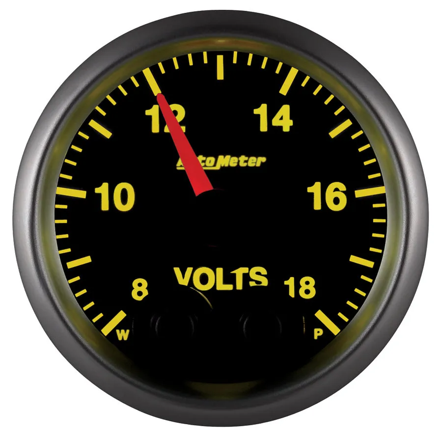 AutoMeter 5683 GAUGE; VOLTMETER; 2 1/16in.; 18V; DIGITAL STEPPER MOTOR W/PEAK/WARN; ELITE
