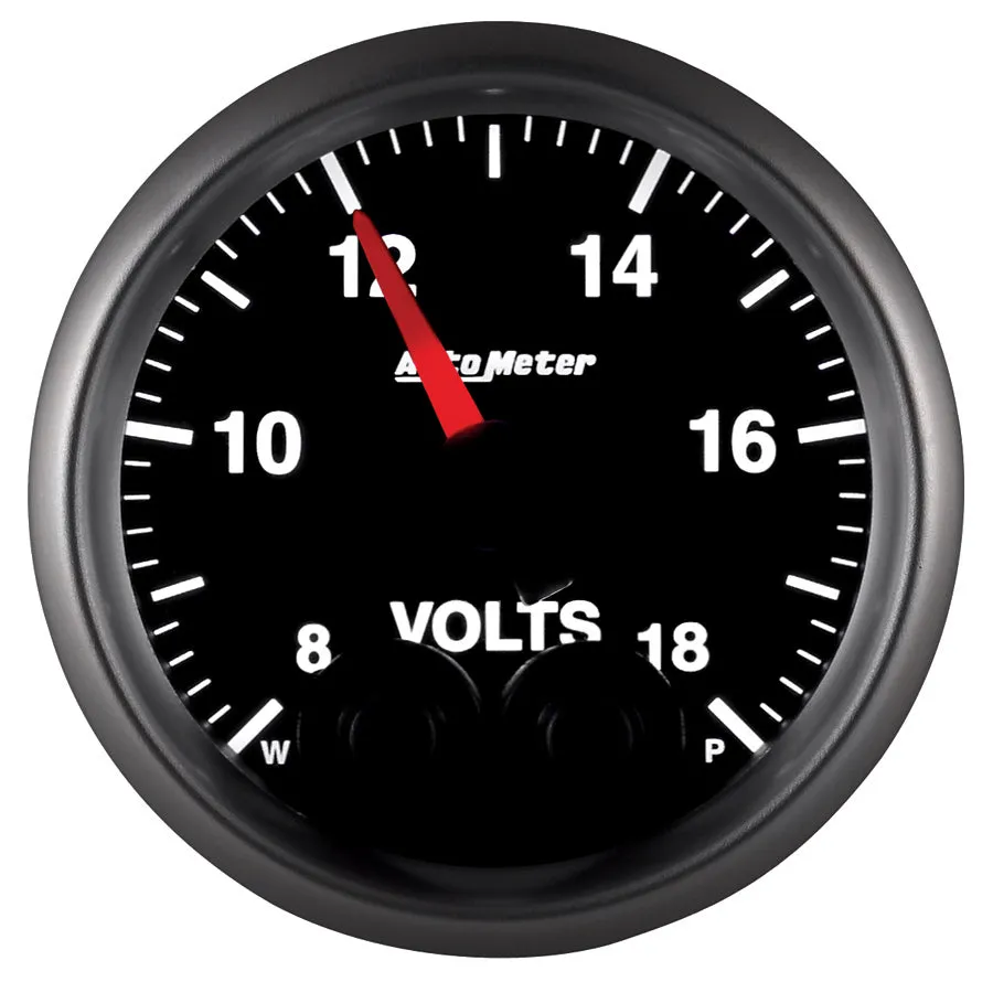 AutoMeter 5683 GAUGE; VOLTMETER; 2 1/16in.; 18V; DIGITAL STEPPER MOTOR W/PEAK/WARN; ELITE