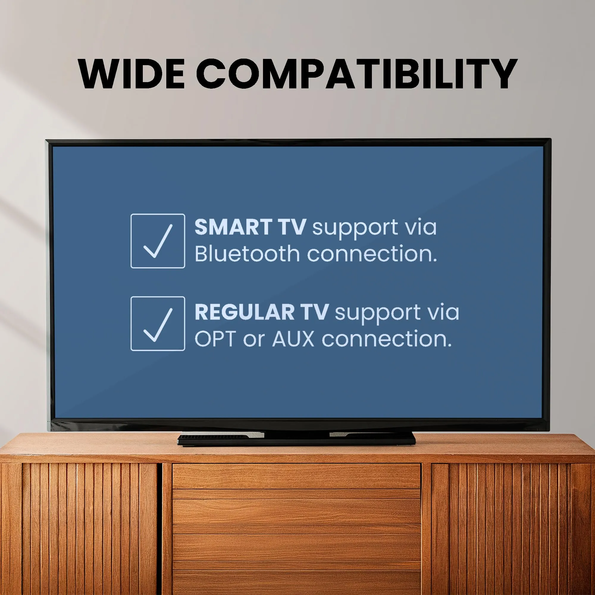 Avantree Opera Plus - Wireless Headphones for TV Watching, Compatible with TVs Equipped with HDMI ARC, Optical or AUX Audio Output Ports, Cinema & Clear Dialogue Modes, Enhanced Volume for Seniors