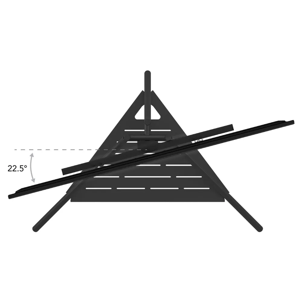 AVF Tiga Freestanding Metal TV Stand - Black | FSL900TIGB