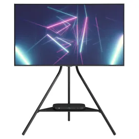 AVF Tiga Freestanding Metal TV Stand - Black | FSL900TIGB