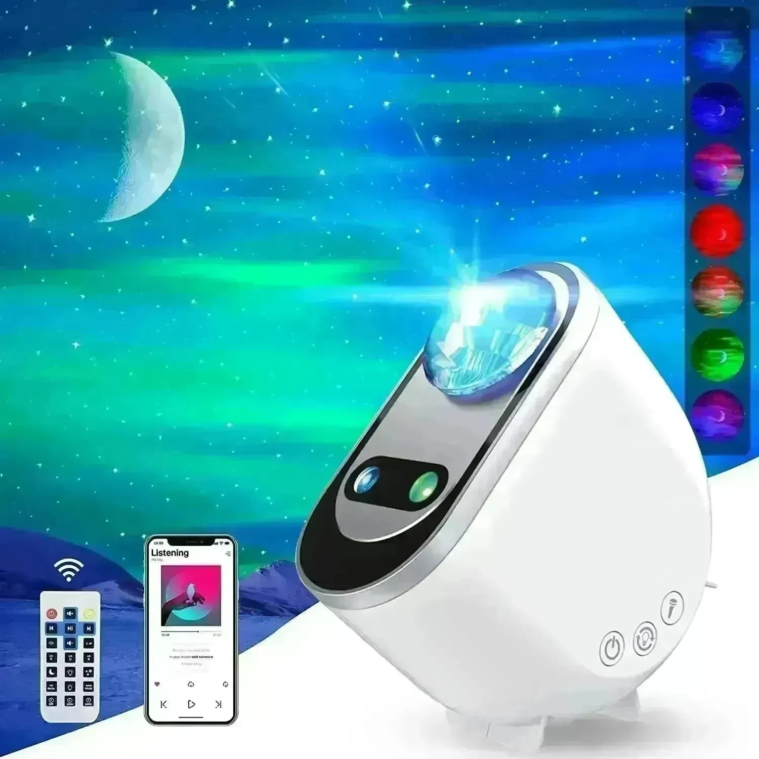 Bedroom Remote Control Starry Projection Lamp Home decor