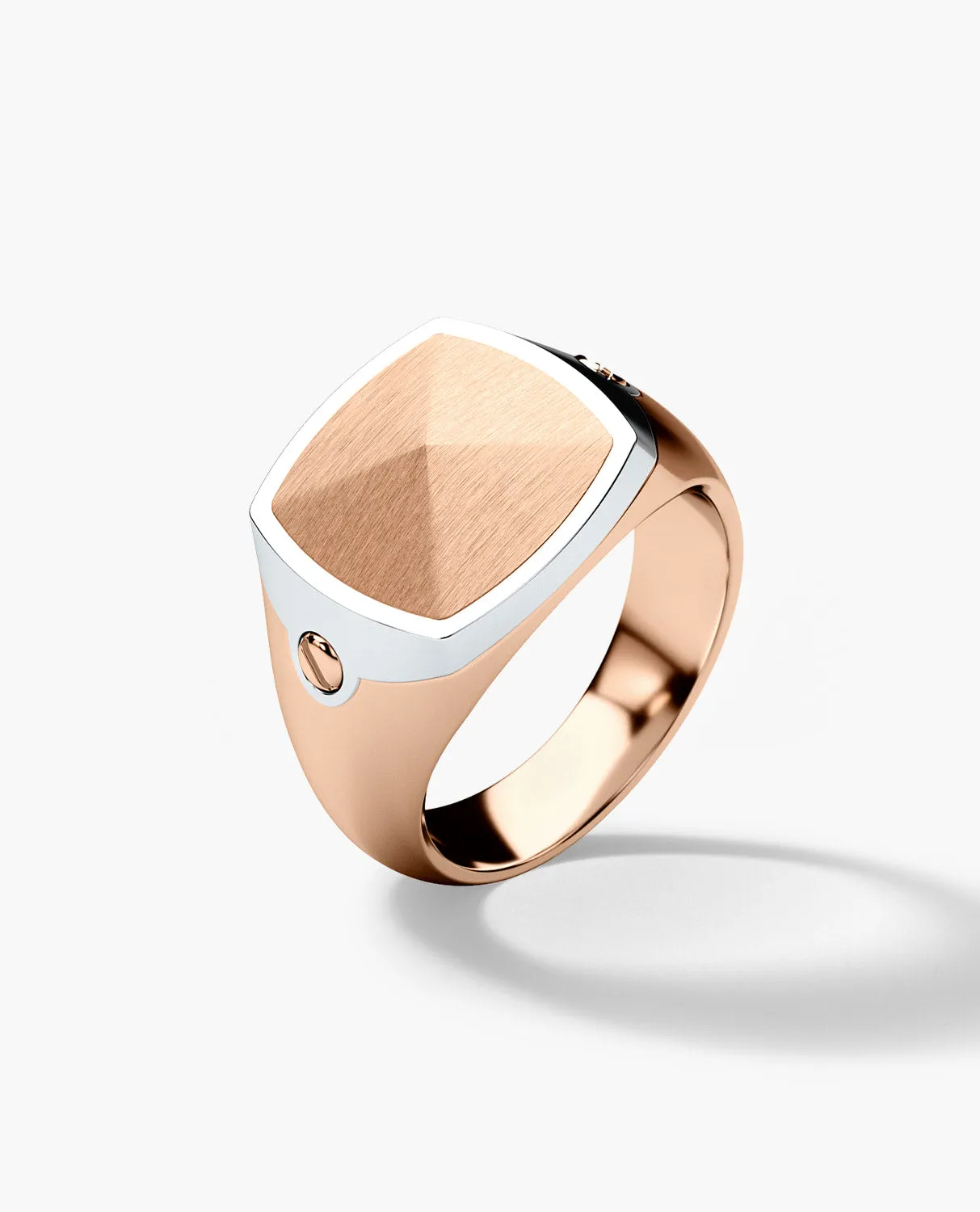 BETZ Two-Tone Gold Signet Ring - Version 2
