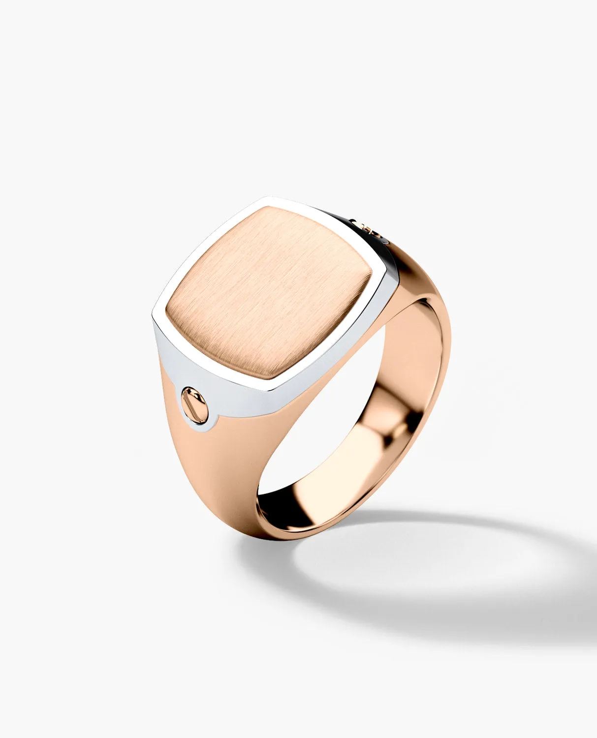 BETZ Two-Tone Gold Signet Ring - Version 2
