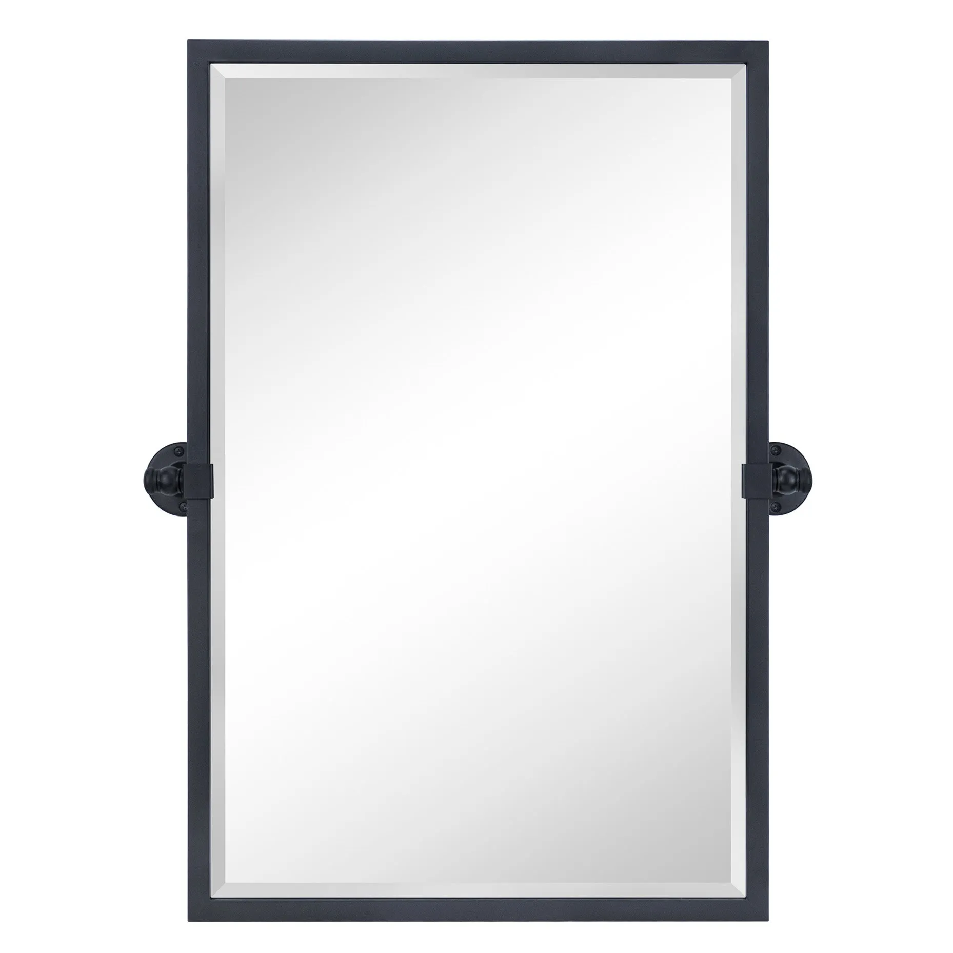 Blakley Rectangular Pivoting Mirror Tilt Mirror for Bathroom Swivel Metal Framed Wall Mounted Bathroom Vanity Mirror