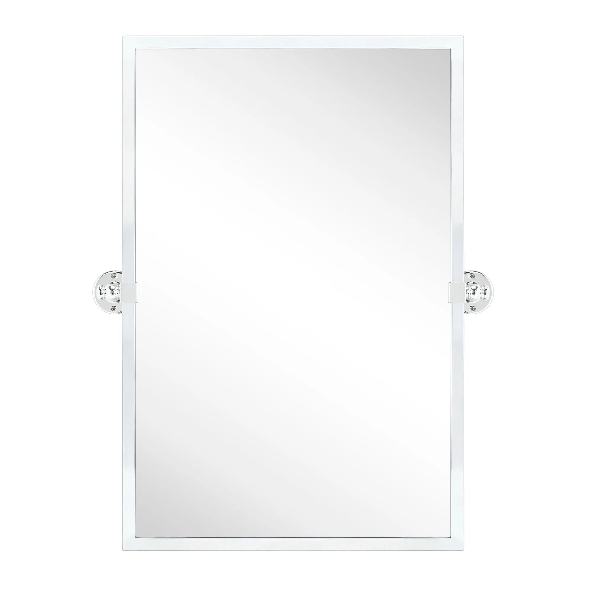Blakley Rectangular Pivoting Mirror Tilt Mirror for Bathroom Swivel Metal Framed Wall Mounted Bathroom Vanity Mirror