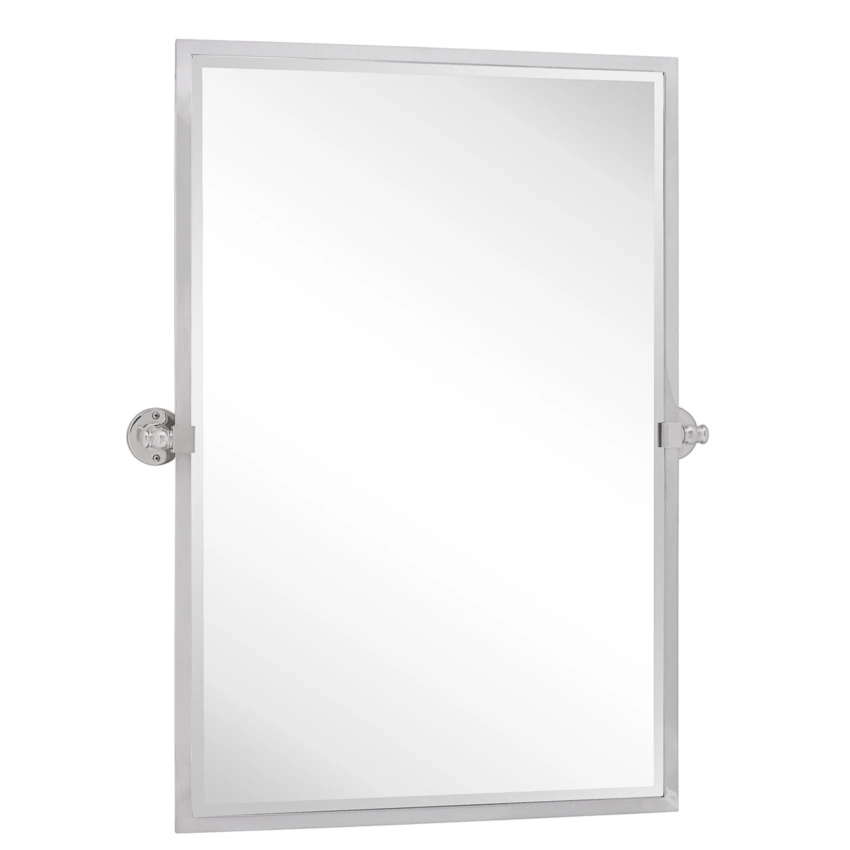 Blakley Rectangular Pivoting Mirror Tilt Mirror for Bathroom Swivel Metal Framed Wall Mounted Bathroom Vanity Mirror