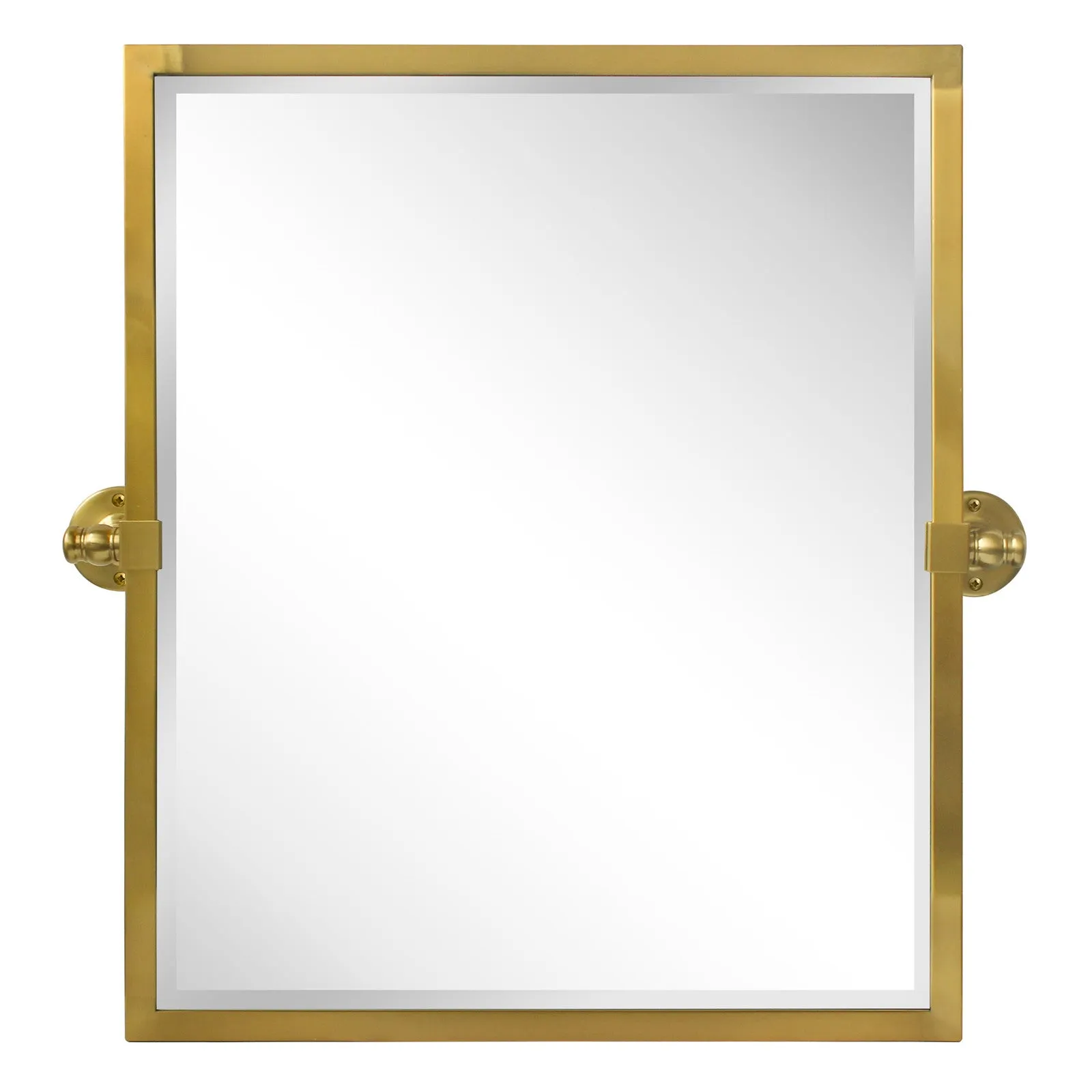 Blakley Rectangular Pivoting Mirror Tilt Mirror for Bathroom Swivel Metal Framed Wall Mounted Bathroom Vanity Mirror
