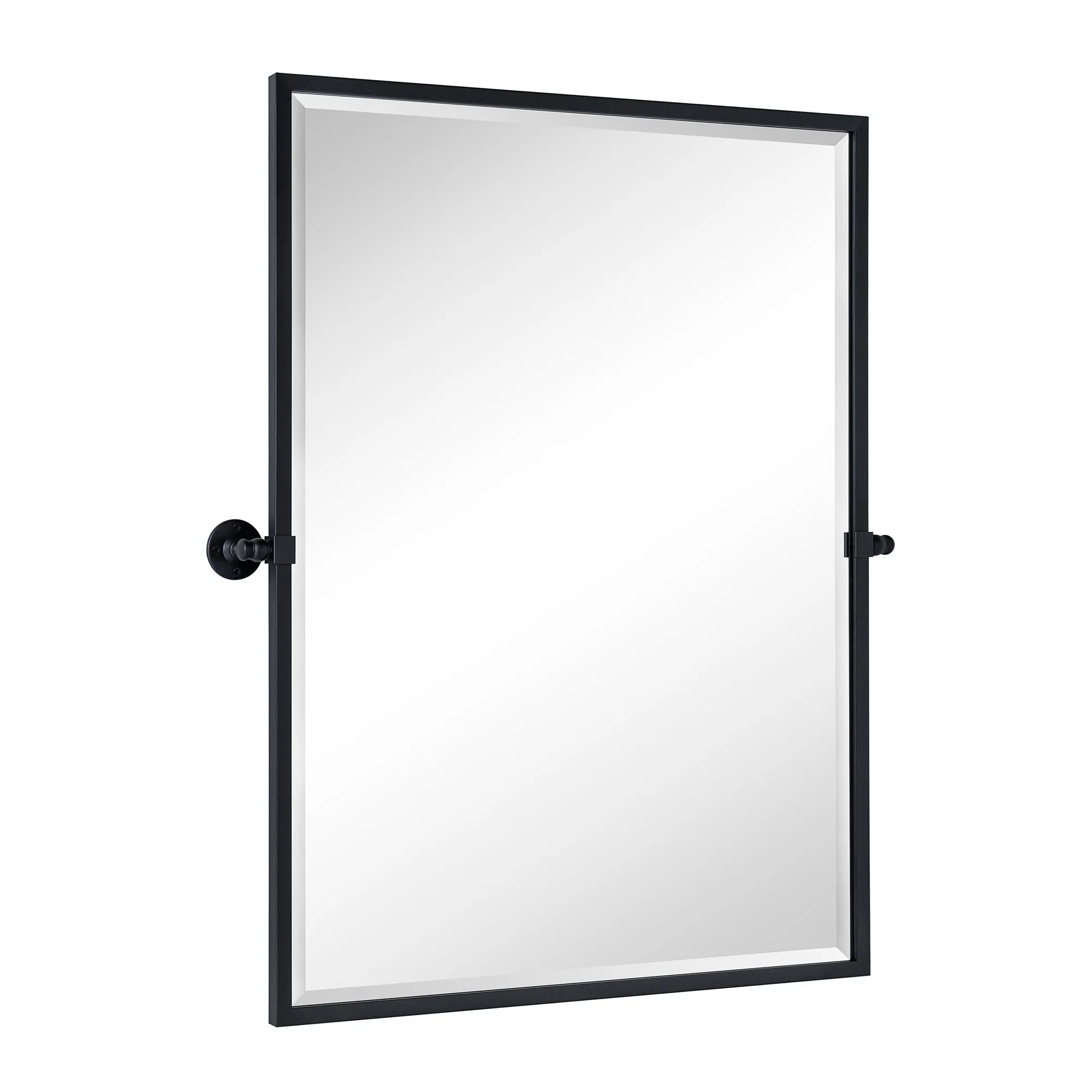 Blakley Rectangular Pivoting Mirror Tilt Mirror for Bathroom Swivel Metal Framed Wall Mounted Bathroom Vanity Mirror