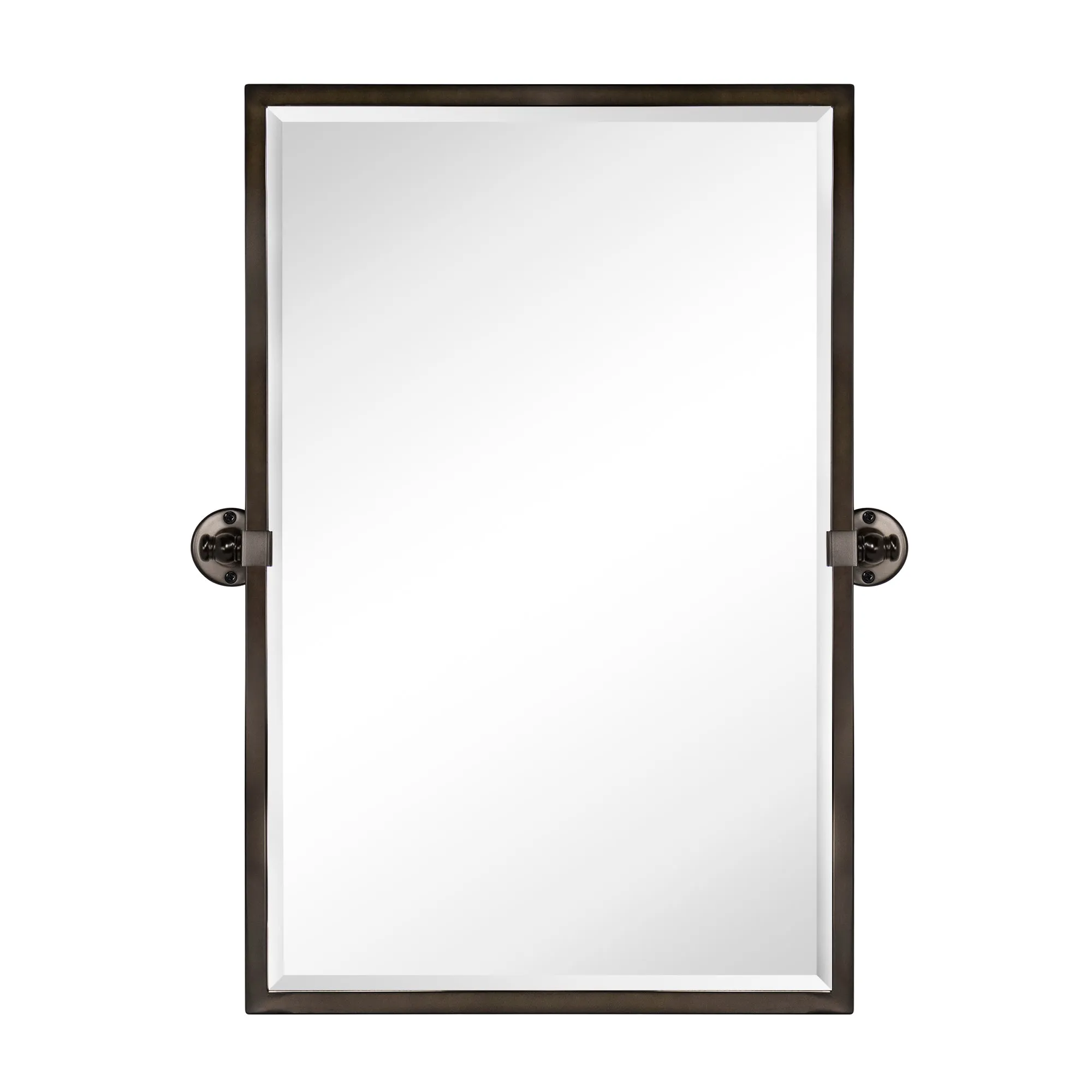 Blakley Rectangular Pivoting Mirror Tilt Mirror for Bathroom Swivel Metal Framed Wall Mounted Bathroom Vanity Mirror