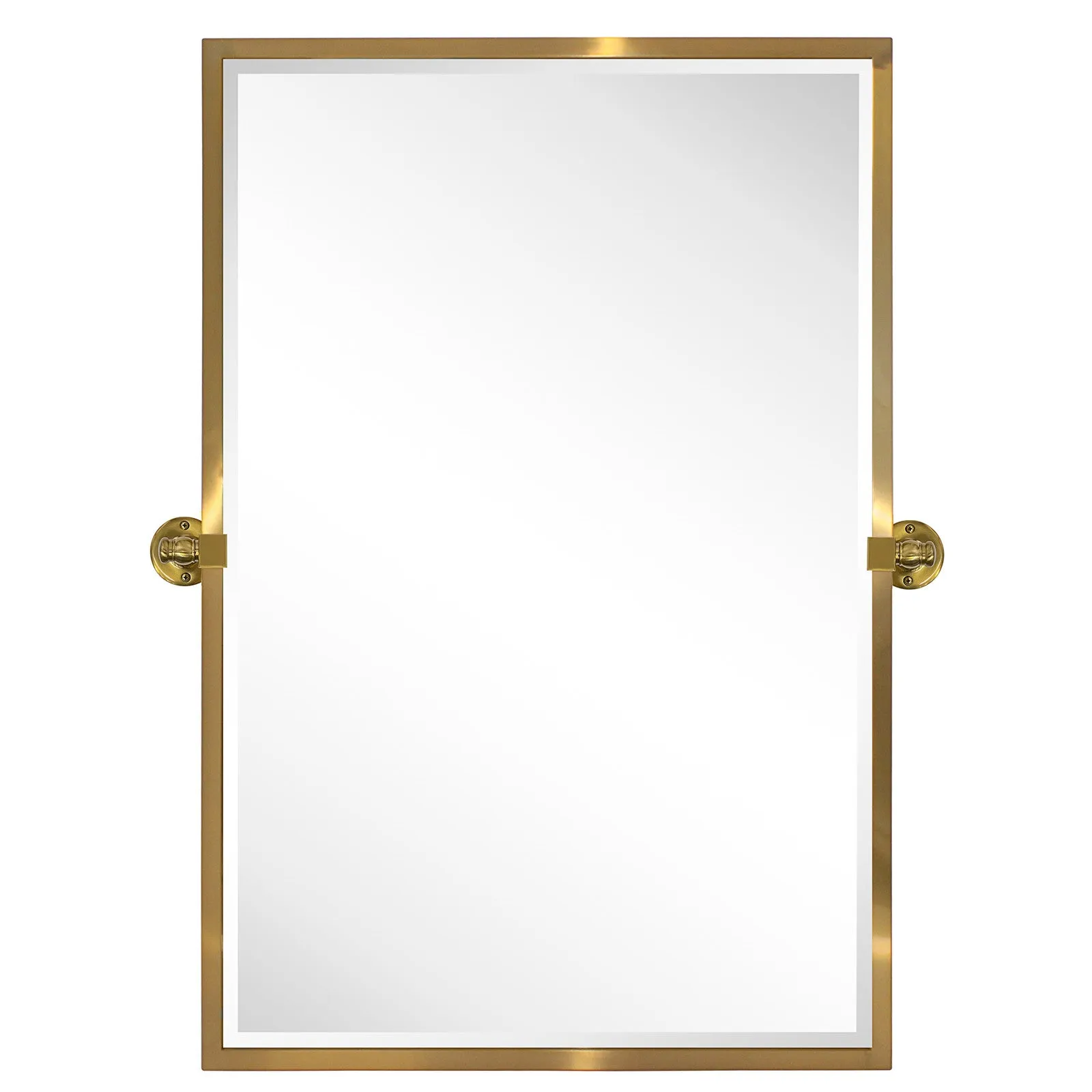 Blakley Rectangular Pivoting Mirror Tilt Mirror for Bathroom Swivel Metal Framed Wall Mounted Bathroom Vanity Mirror