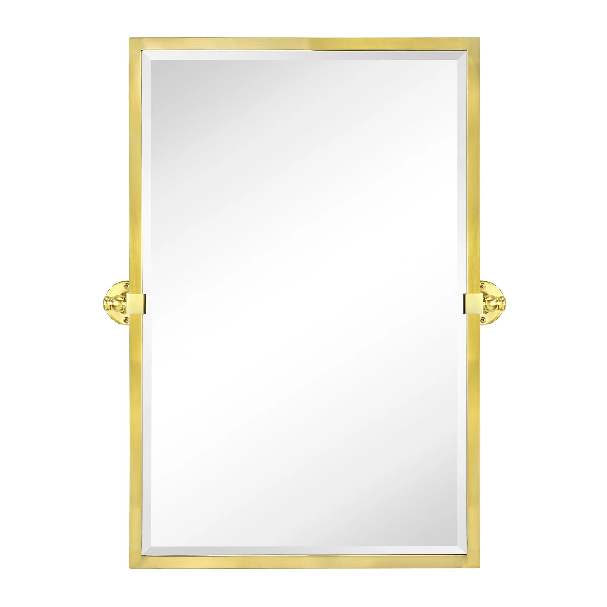 Blakley Rectangular Pivoting Mirror Tilt Mirror for Bathroom Swivel Metal Framed Wall Mounted Bathroom Vanity Mirror