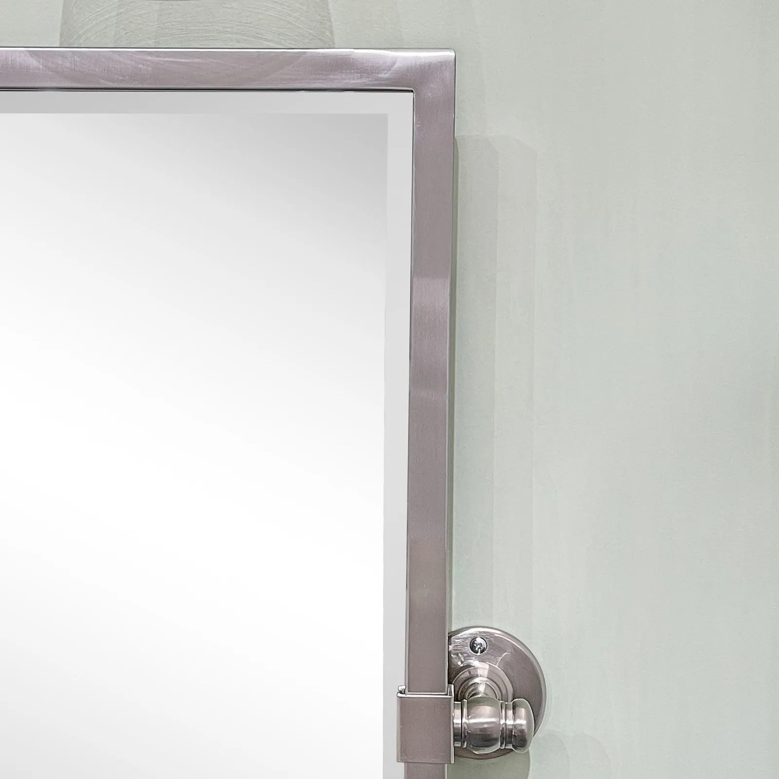 Blakley Rectangular Pivoting Mirror Tilt Mirror for Bathroom Swivel Metal Framed Wall Mounted Bathroom Vanity Mirror