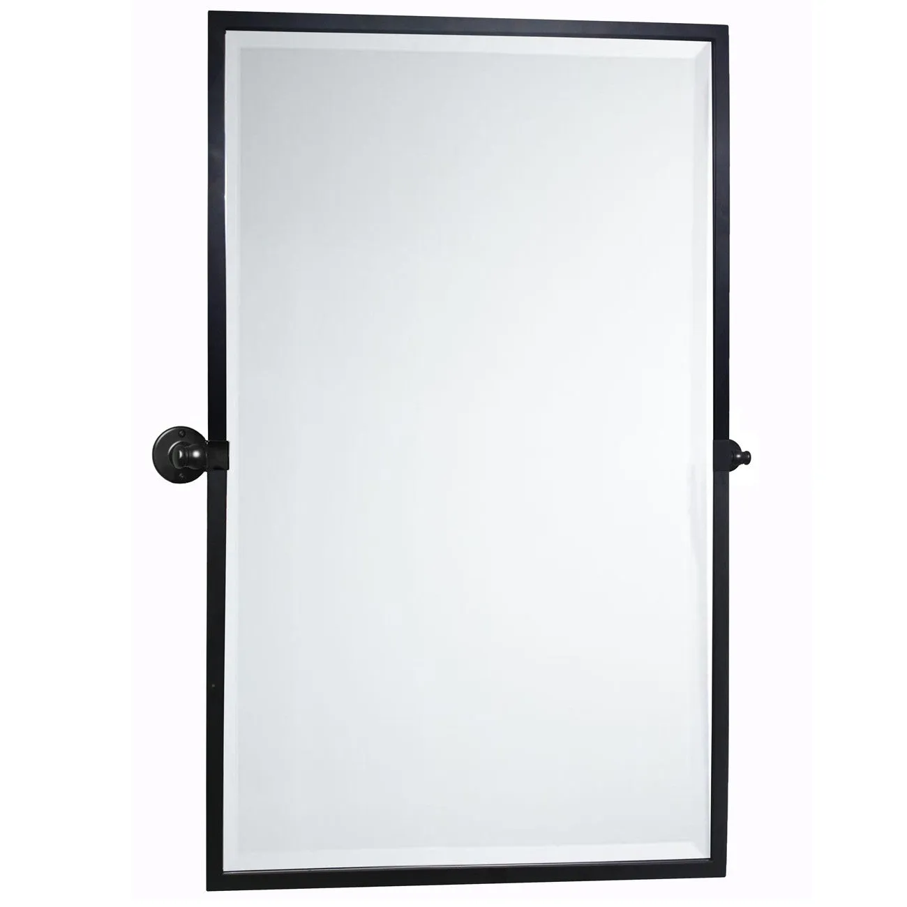 Blakley Rectangular Pivoting Mirror Tilt Mirror for Bathroom Swivel Metal Framed Wall Mounted Bathroom Vanity Mirror
