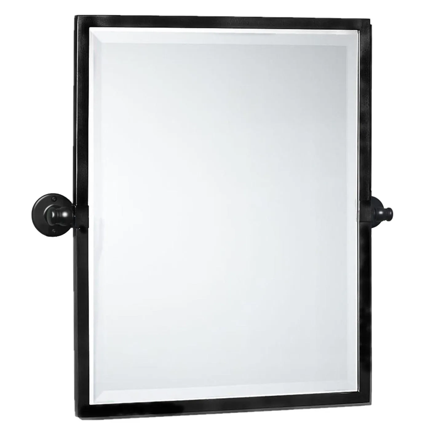 Blakley Rectangular Pivoting Mirror Tilt Mirror for Bathroom Swivel Metal Framed Wall Mounted Bathroom Vanity Mirror