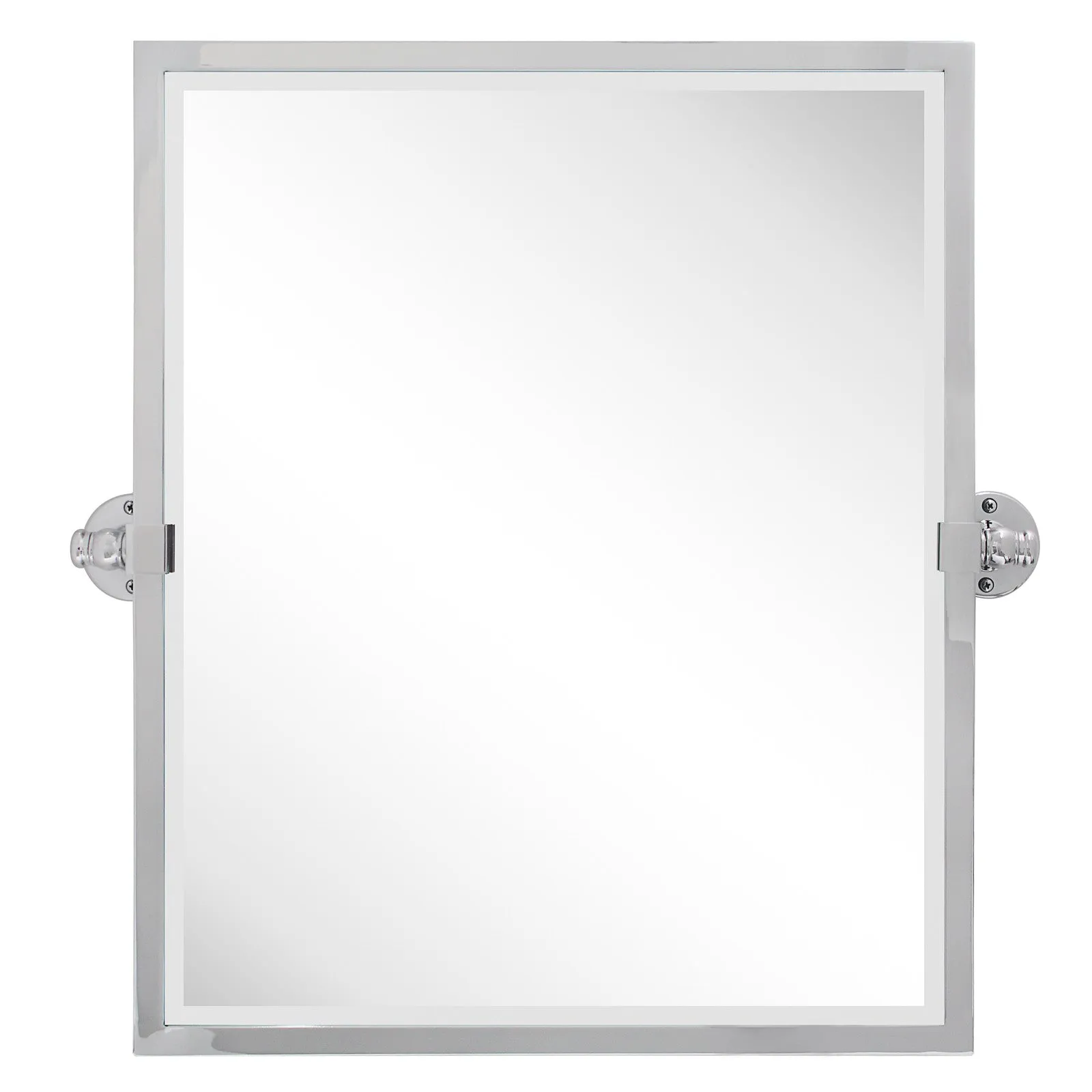 Blakley Rectangular Pivoting Mirror Tilt Mirror for Bathroom Swivel Metal Framed Wall Mounted Bathroom Vanity Mirror