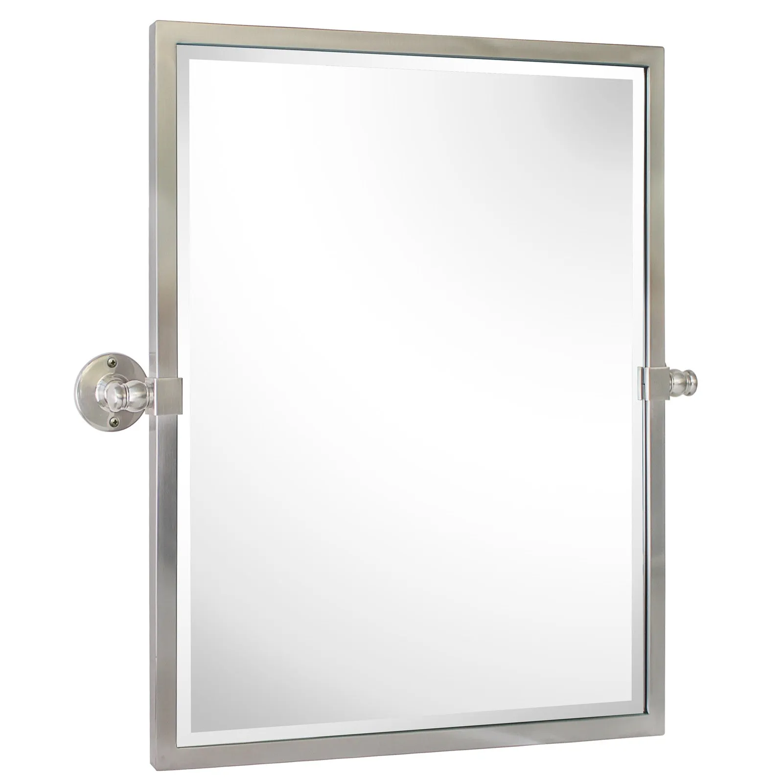 Blakley Rectangular Pivoting Mirror Tilt Mirror for Bathroom Swivel Metal Framed Wall Mounted Bathroom Vanity Mirror