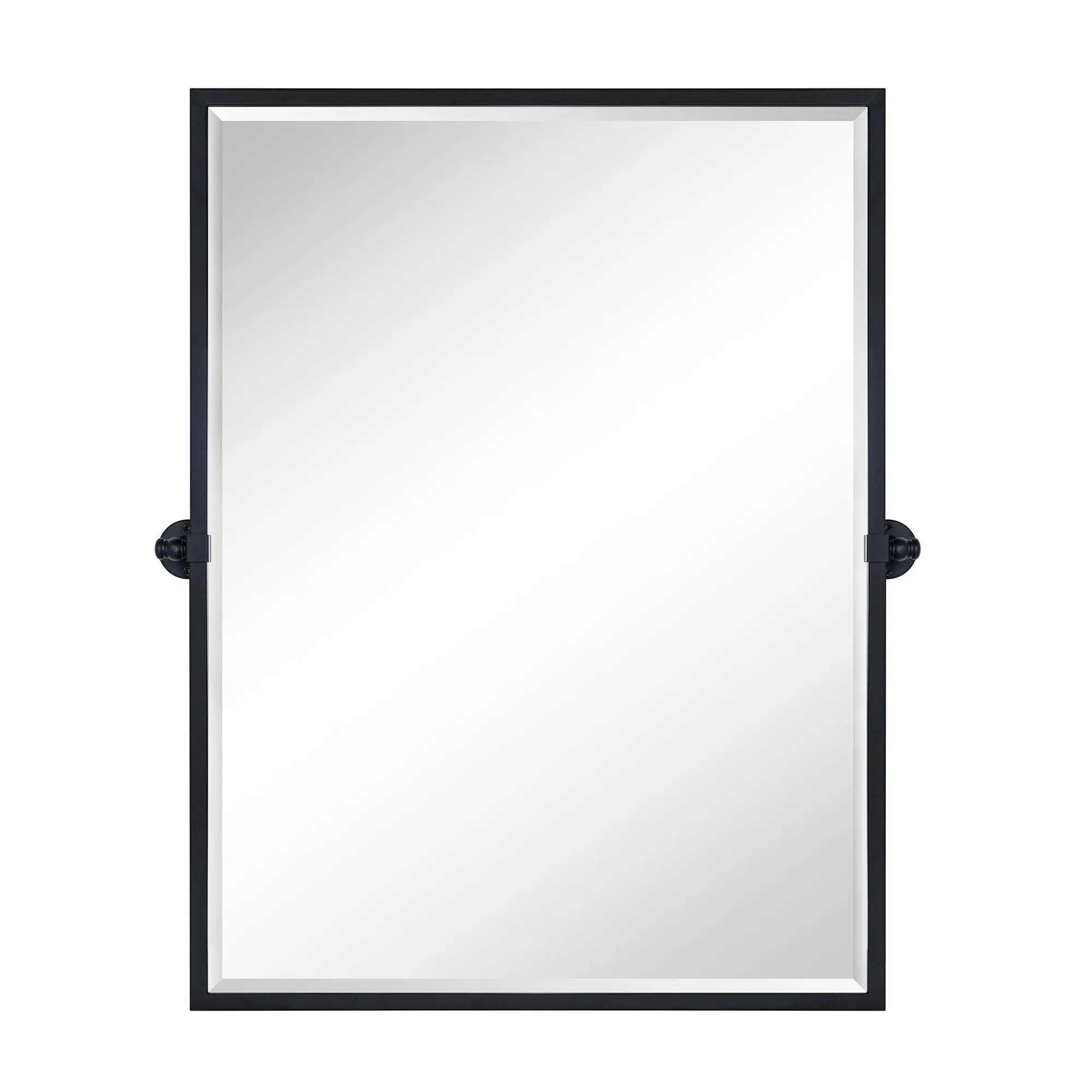 Blakley Rectangular Pivoting Mirror Tilt Mirror for Bathroom Swivel Metal Framed Wall Mounted Bathroom Vanity Mirror