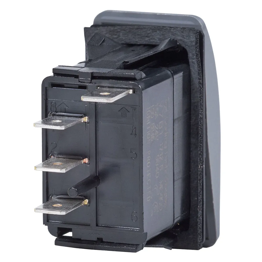 Black Blue Sea 7932 Contura II SPDT Switch - ON-OFF-ON Design