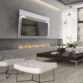 Cabrini Floating Wall TV Panel 2.2 in White Gloss