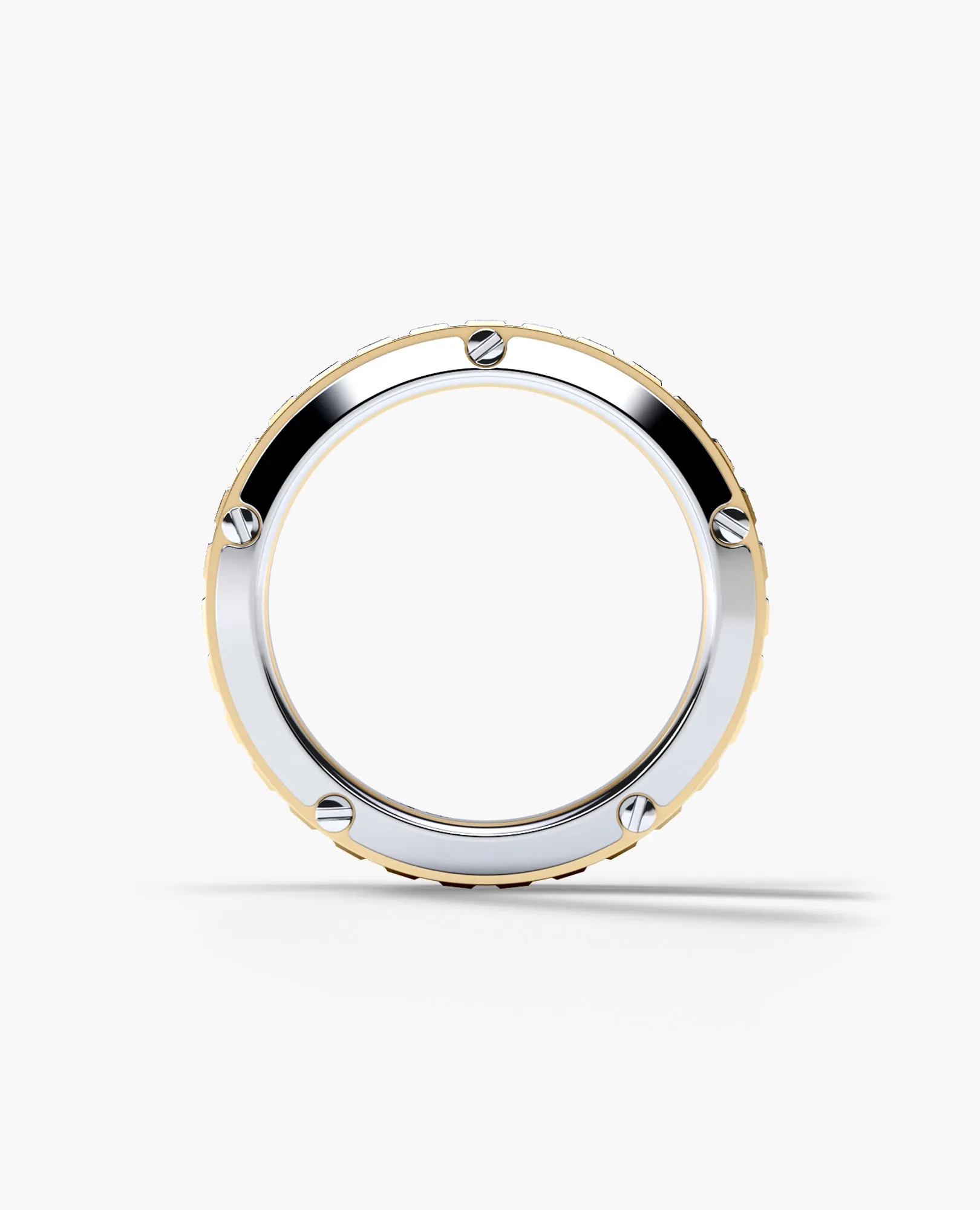CALHOUN Two-Tone Gold Ring with 0.30ct Diamonds