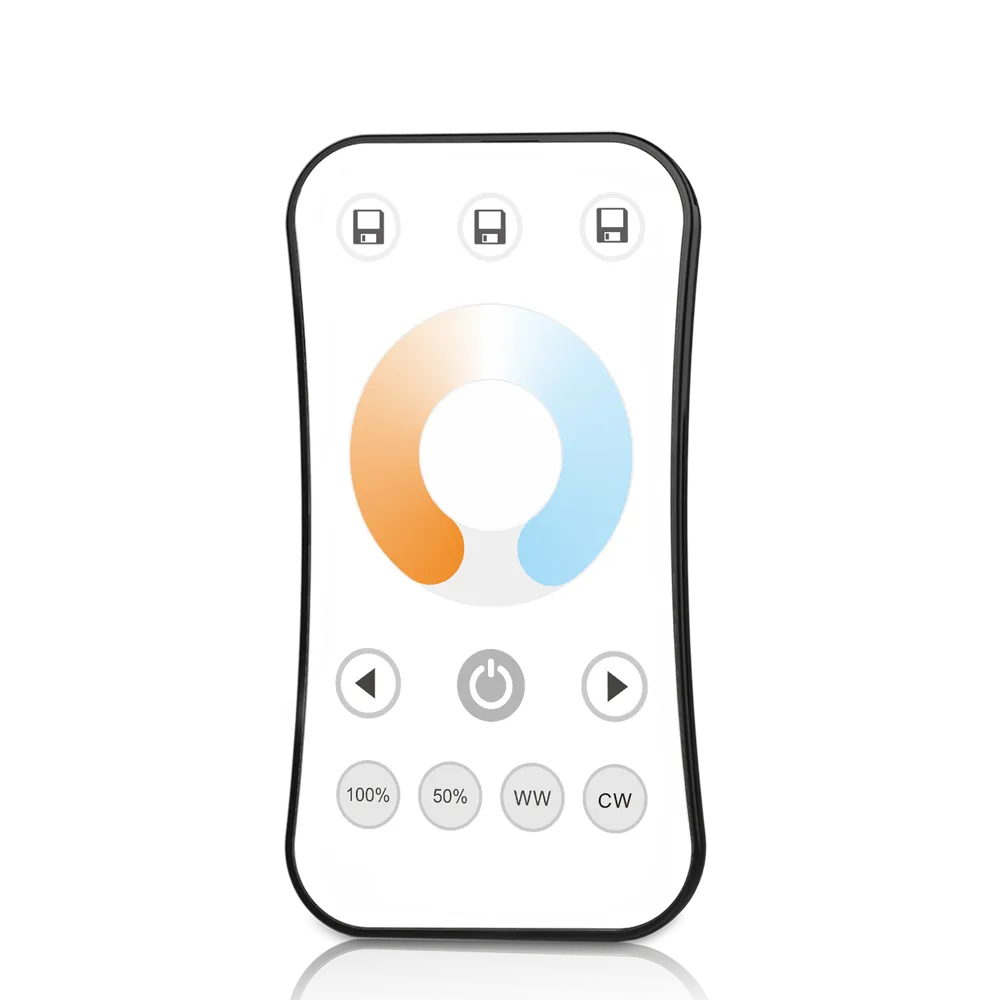 CCT Controller 2CH RF Touch Remote LED 2.4GHz Warm White Cool White DC12V 24V 36V Max 576W