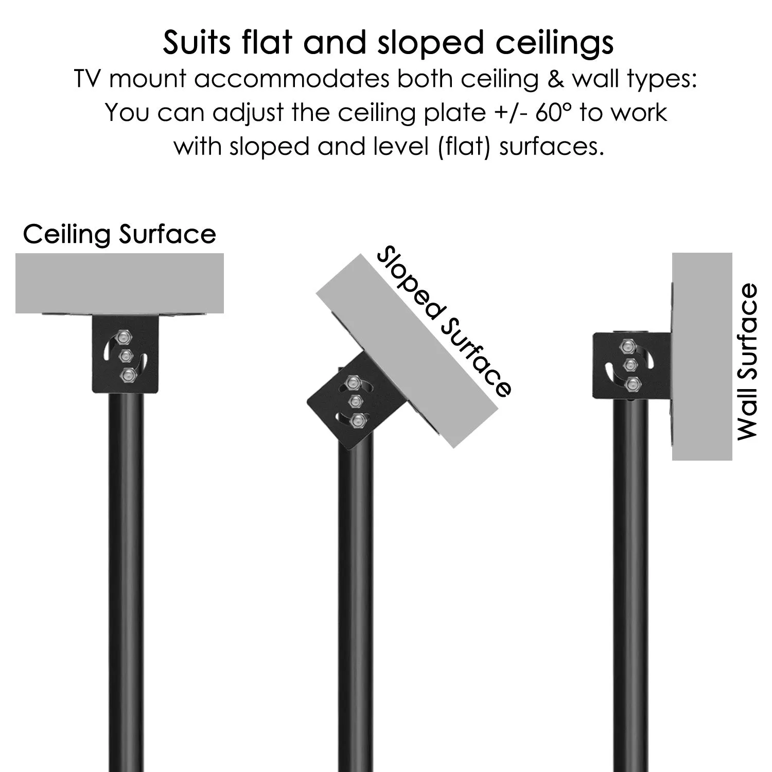 Ceiling & Wall Bracket (32" - 70")