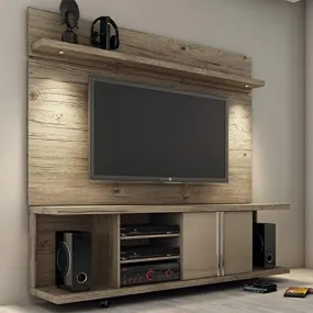 CHIC Designs 71" TV Stand and Panel in Natural