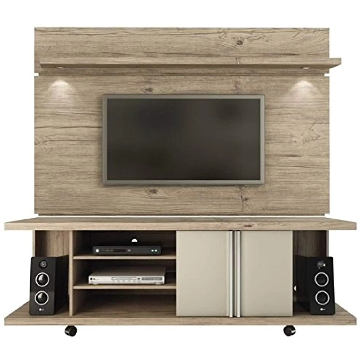 CHIC Designs 71" TV Stand and Panel in Natural