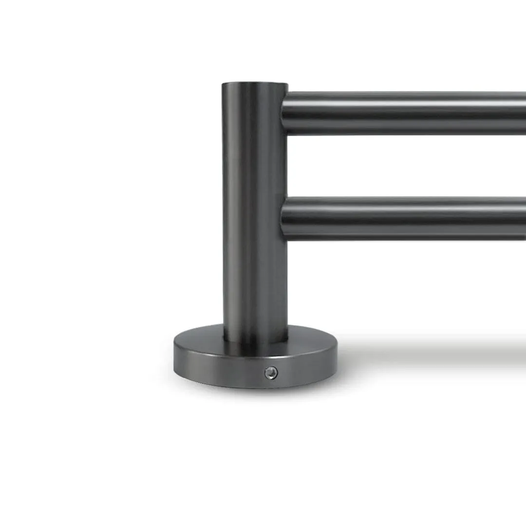 Clio Double Towel Rail 800mm Gunmetal