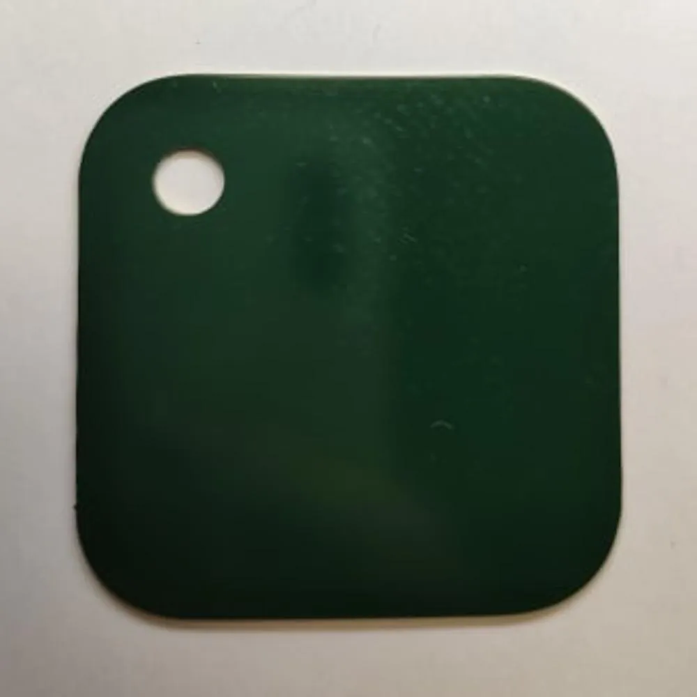 COLOR SAMPLES 2"x2" (cm.5x5): stainless steel plate