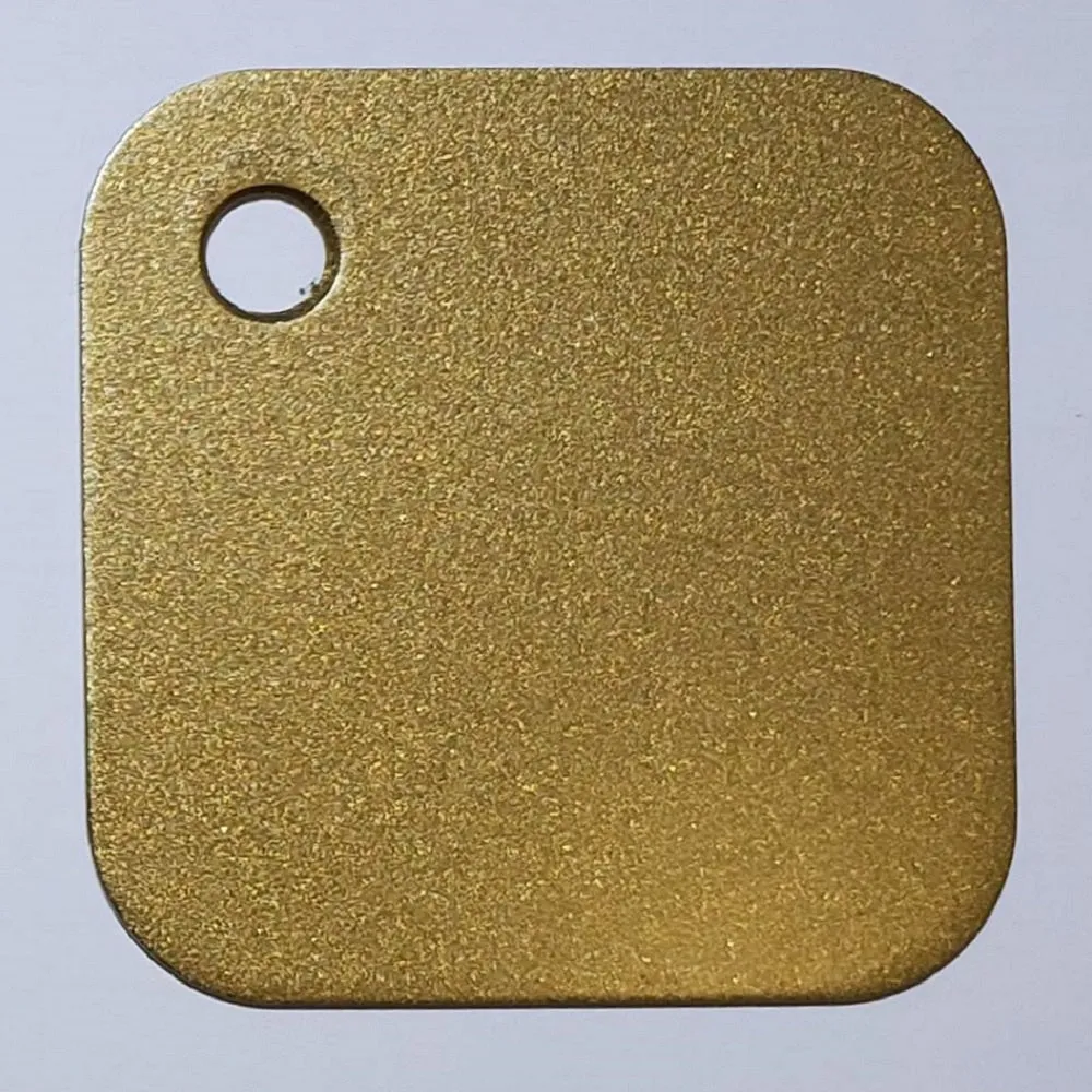 COLOR SAMPLES 2"x2" (cm.5x5): stainless steel plate