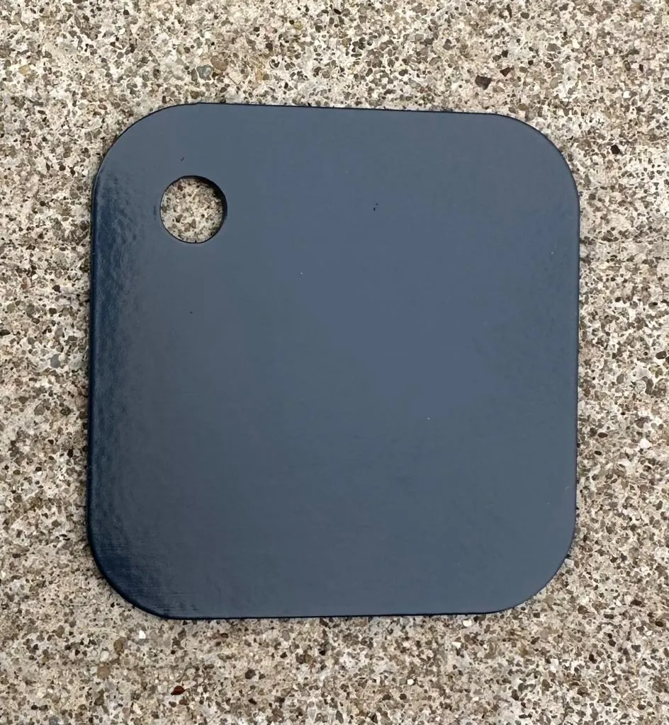 COLOR SAMPLES 2"x2" (cm.5x5): stainless steel plate